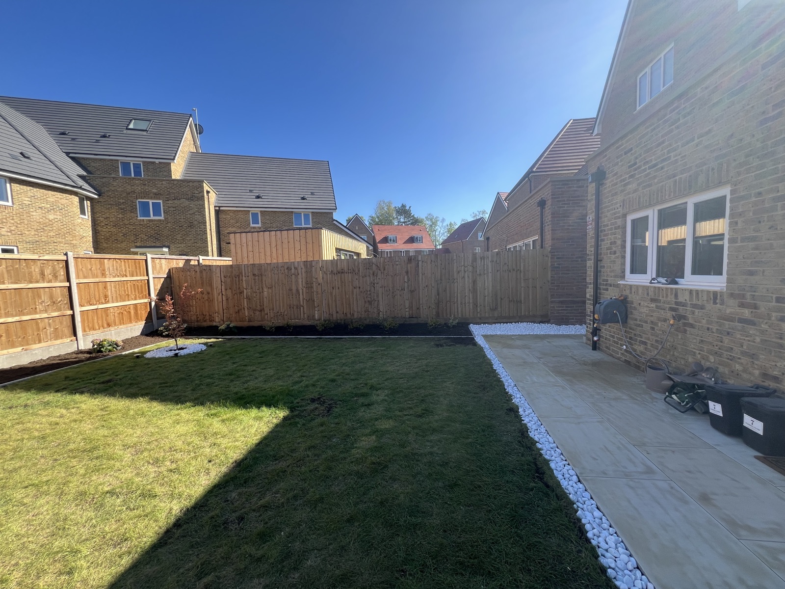 Completed garden renovation